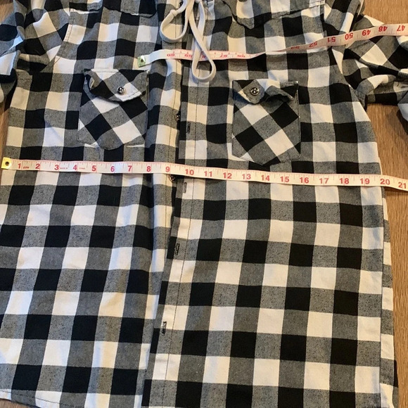 WSGYJ flannel hoodie button up - Picture 7 of 7